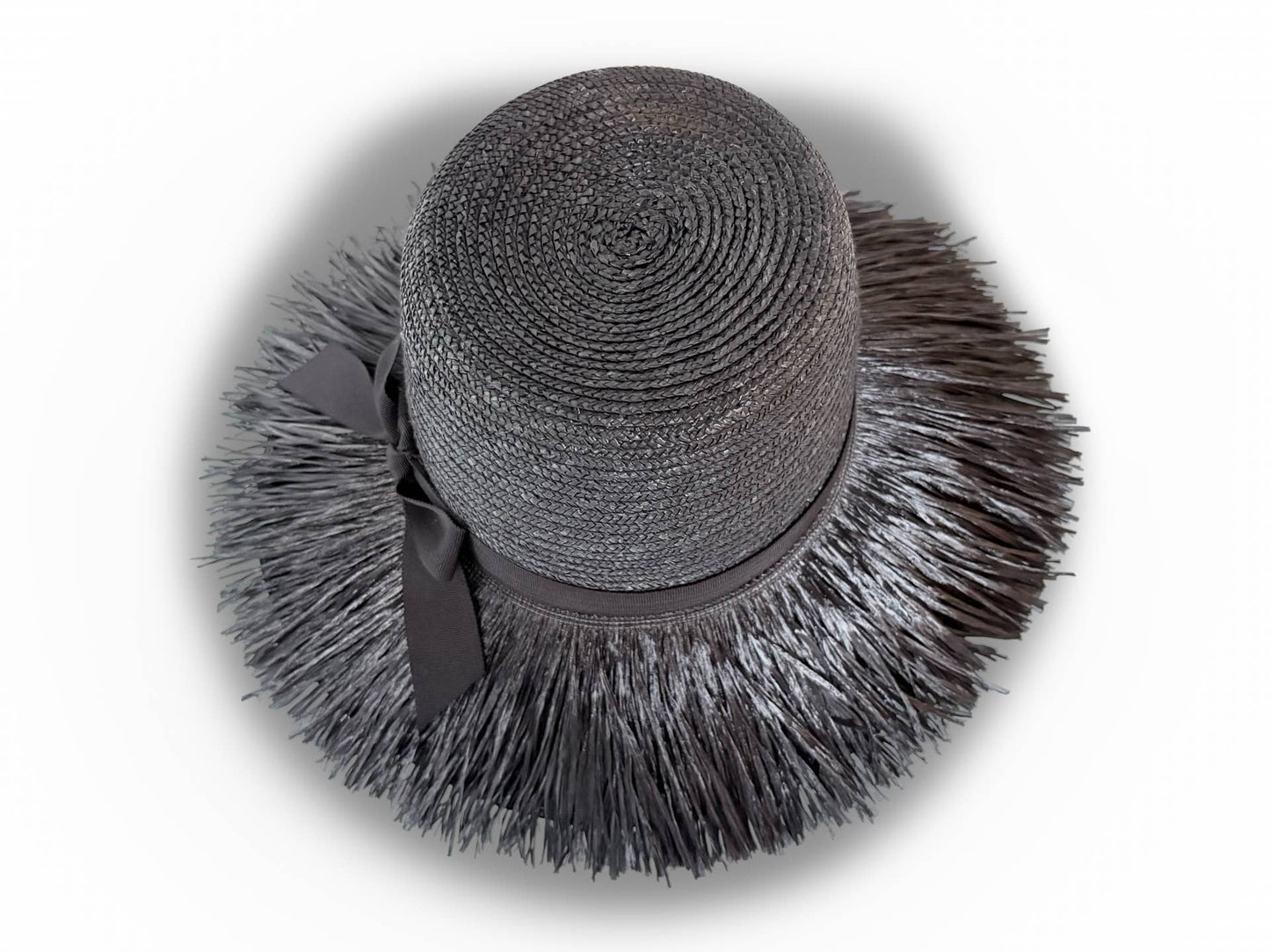 La Ventana - Black Straw Braid Beach Hat