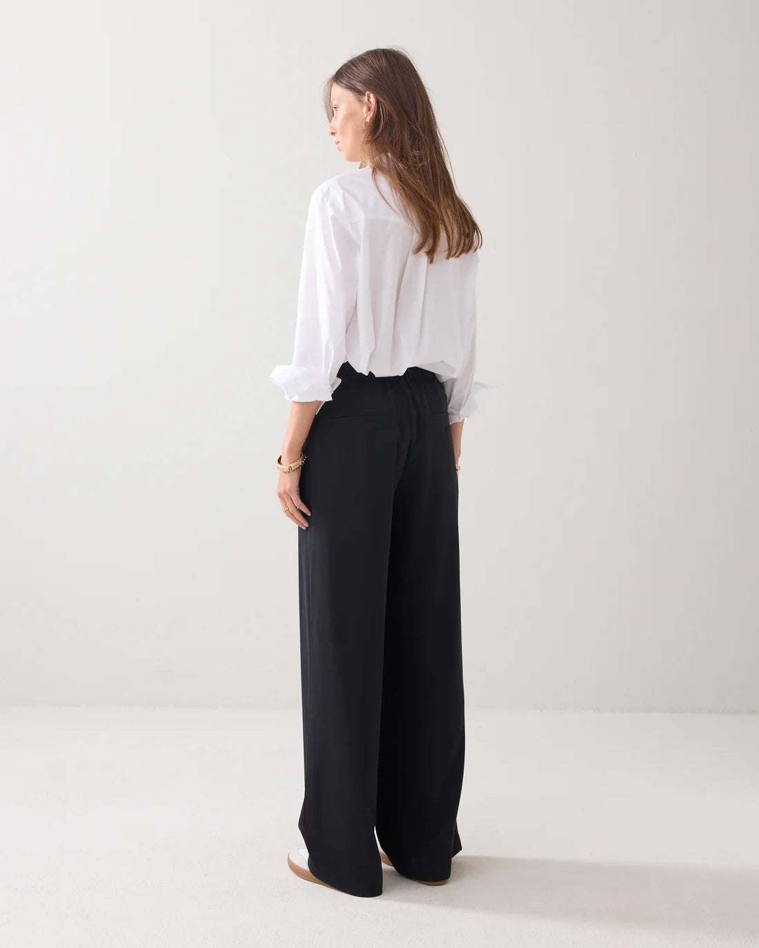 Wide Leg Trouser W/Crossover