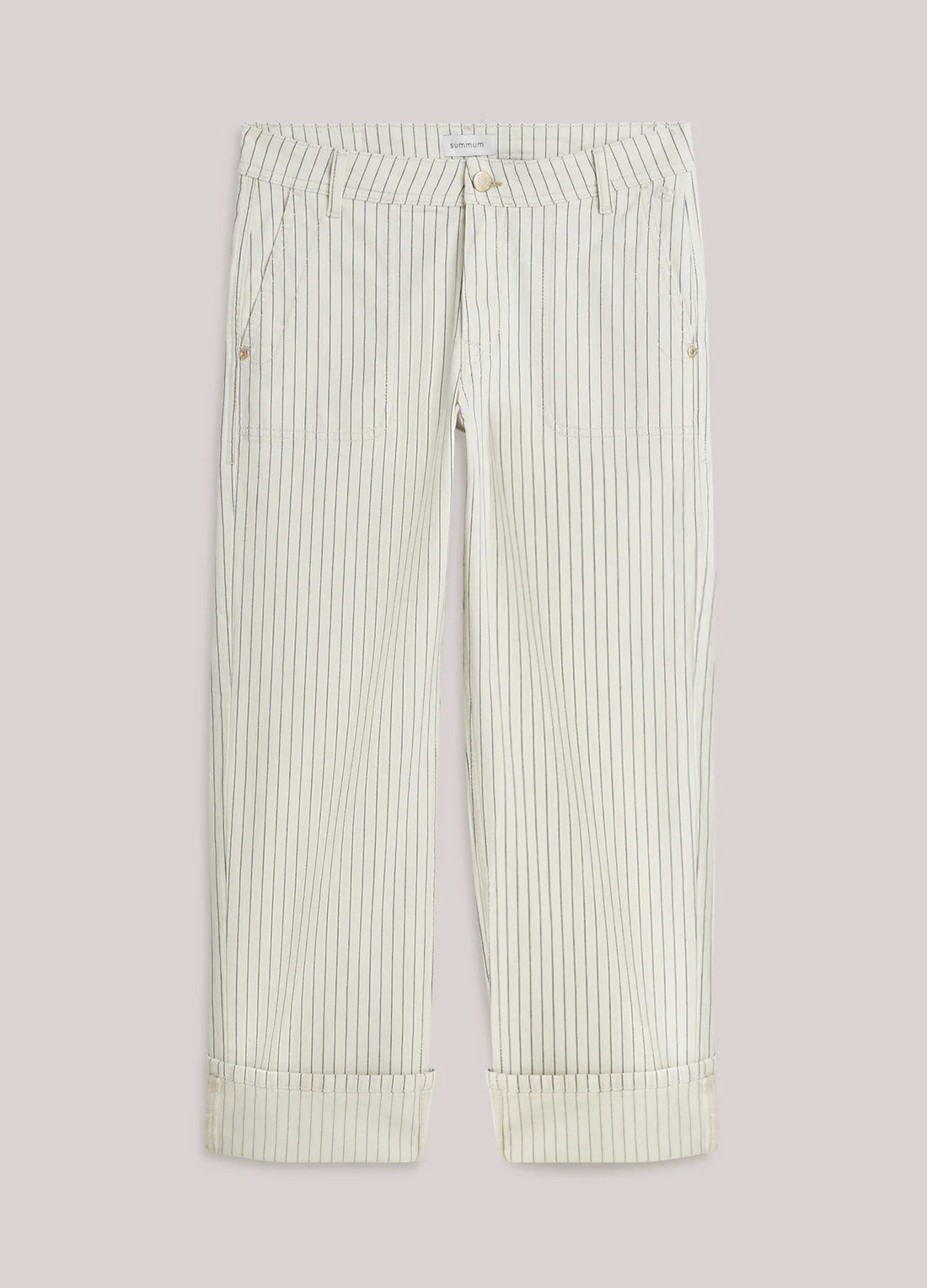 Denim Trousers Striped