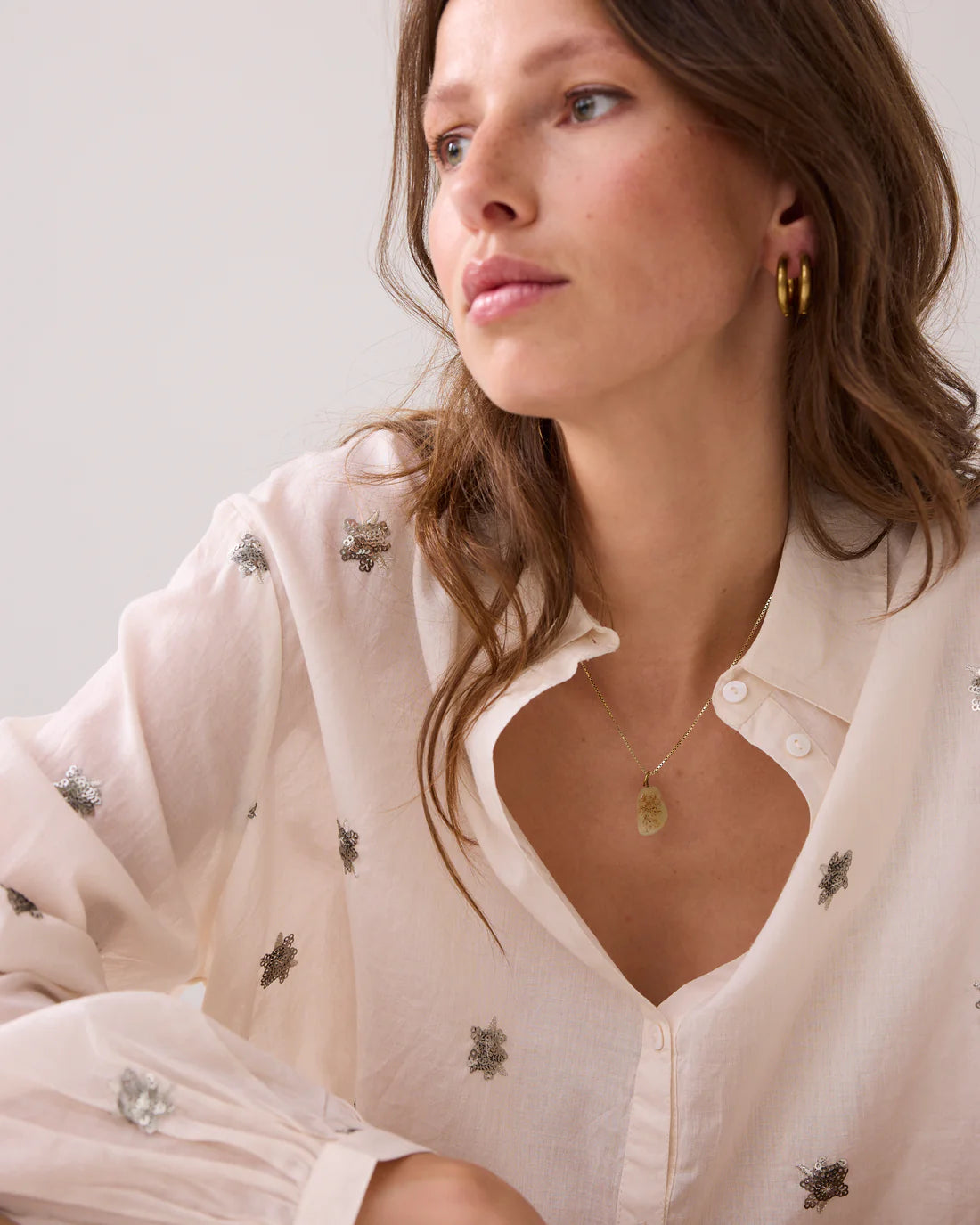 Scattered Embro Blouse