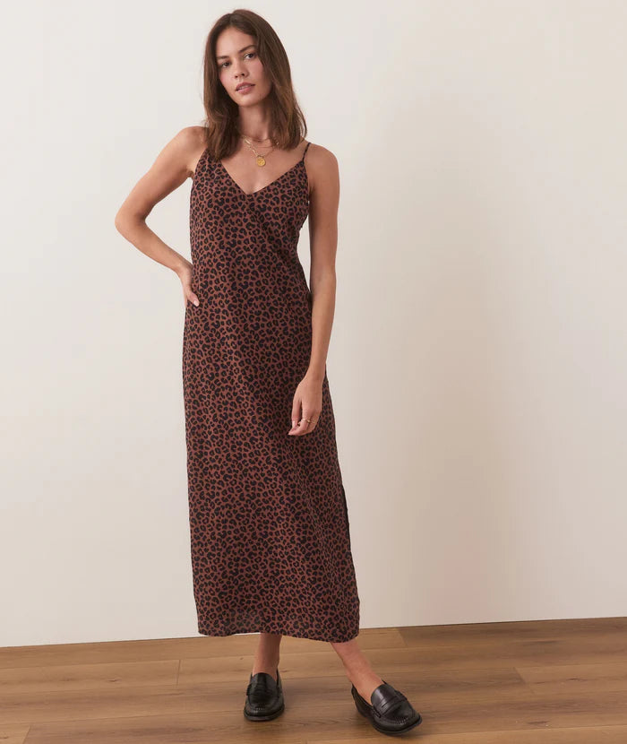 Gabrielle Slip Dress Leopard