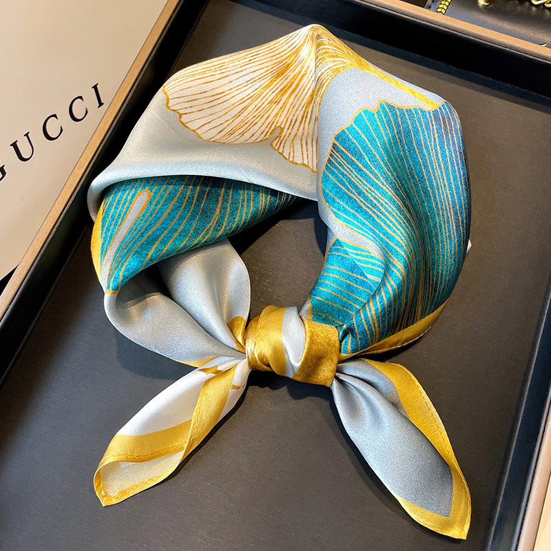 Ginko Leaf Pattern Scarf