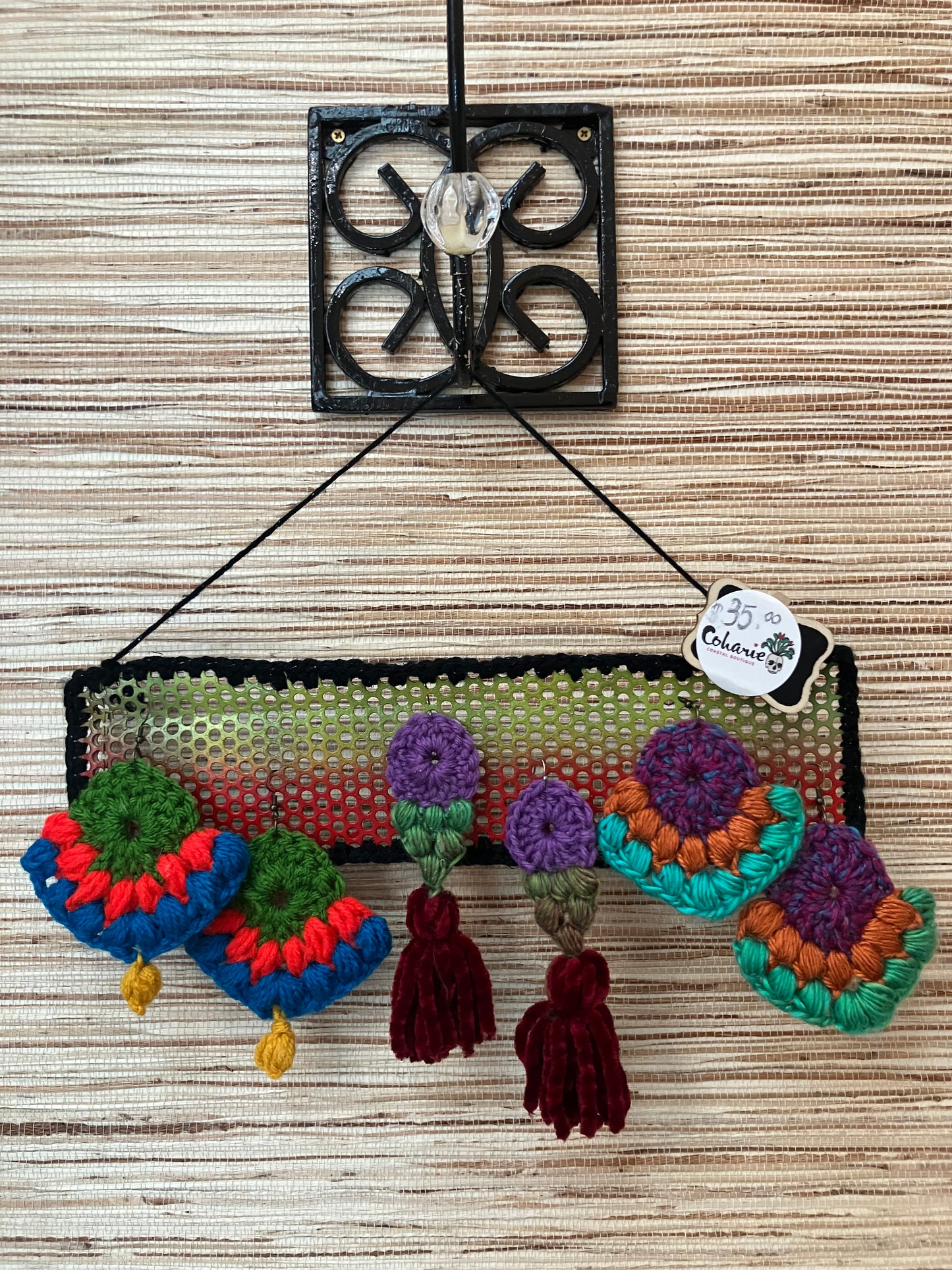 big crochet earrings