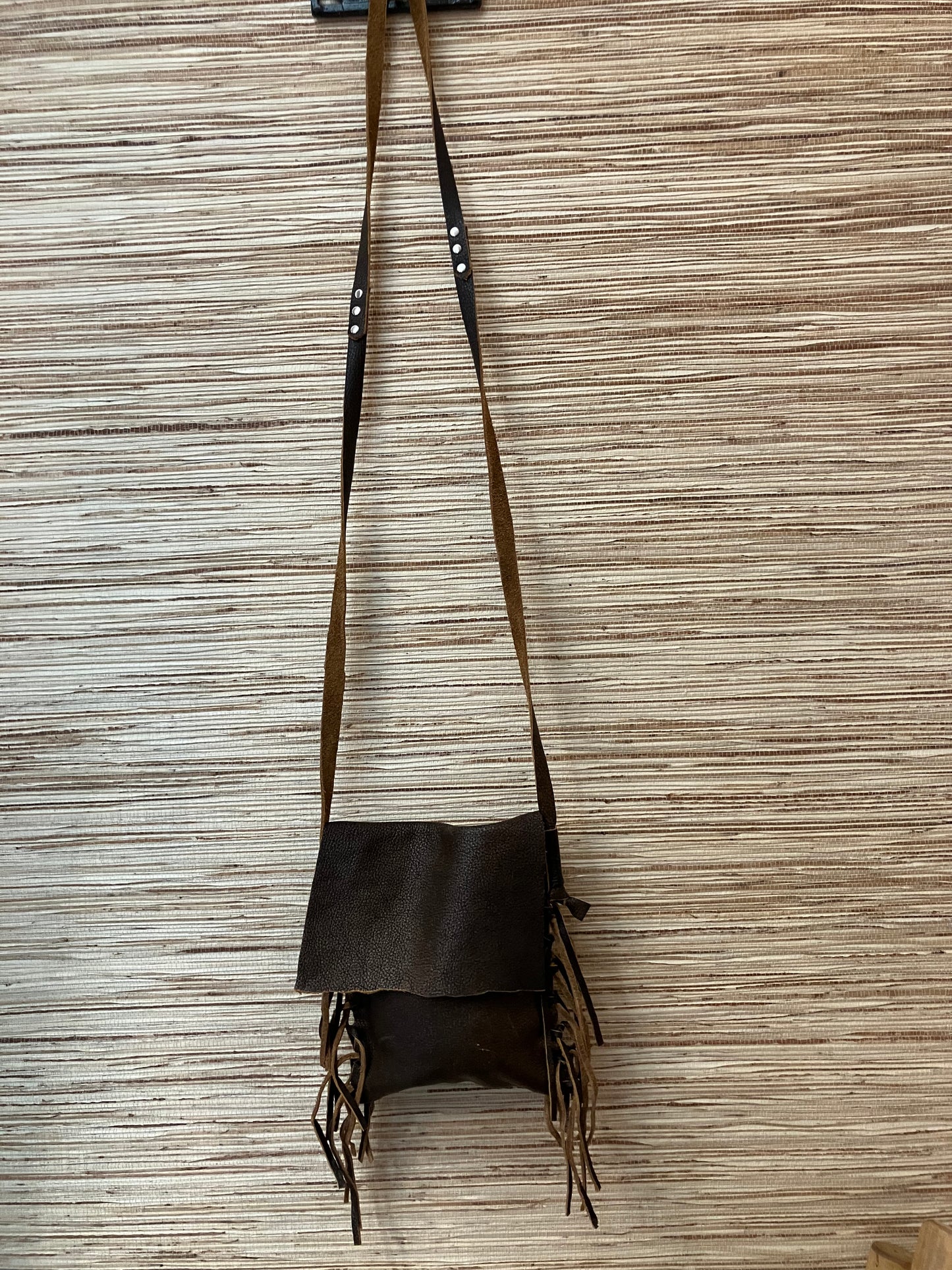 Angela Little Brown Fringe Bag