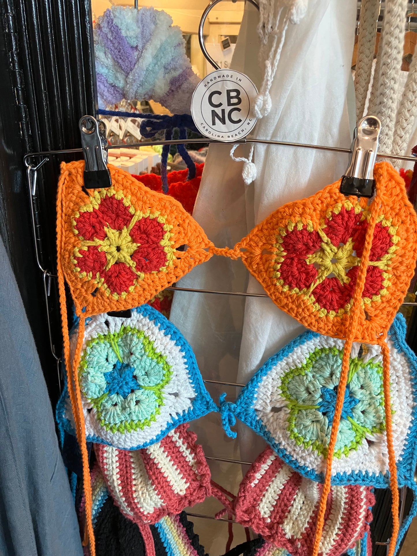 African flower bikini top
