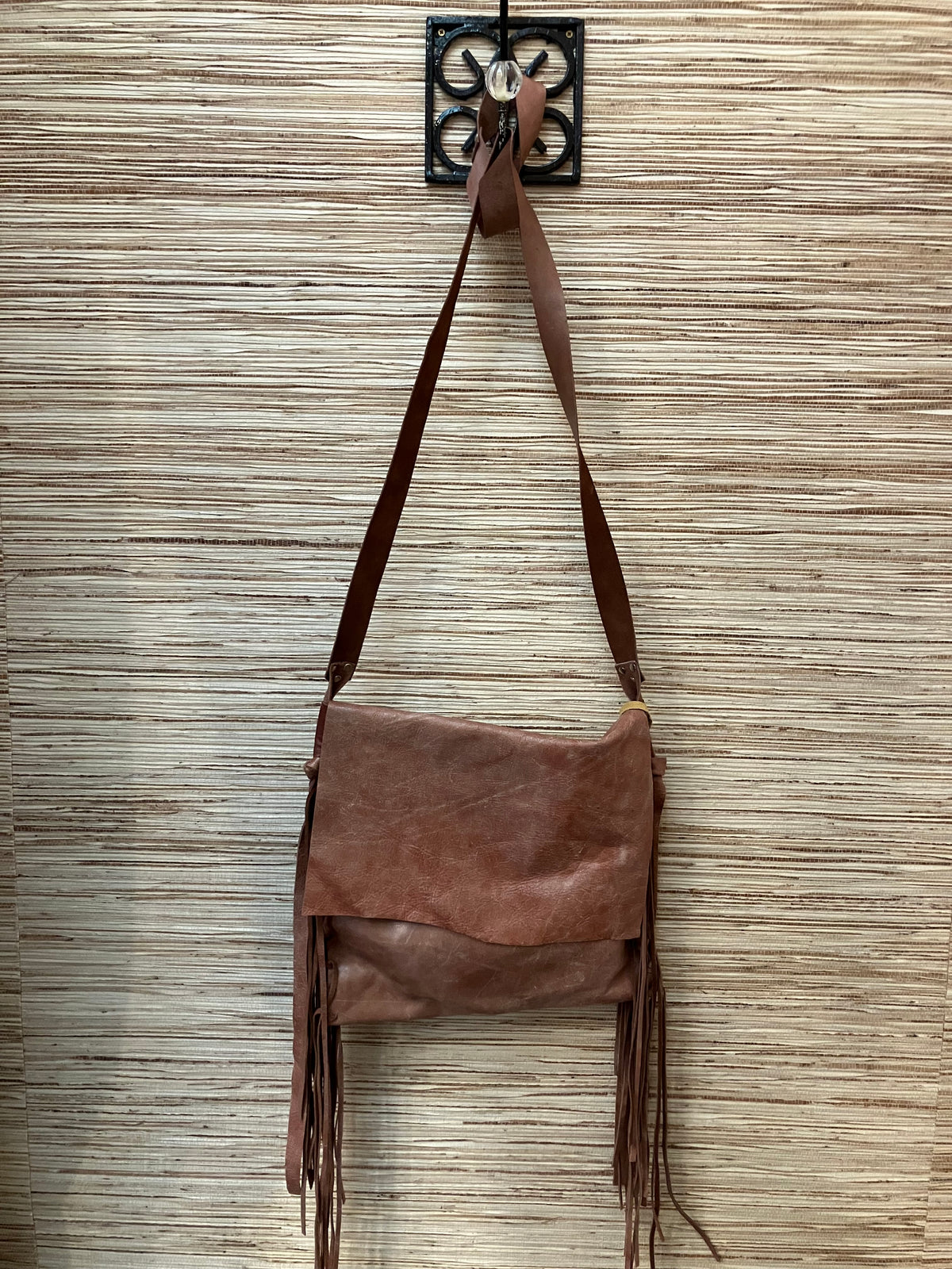 angela upcycled leather crossbody bags