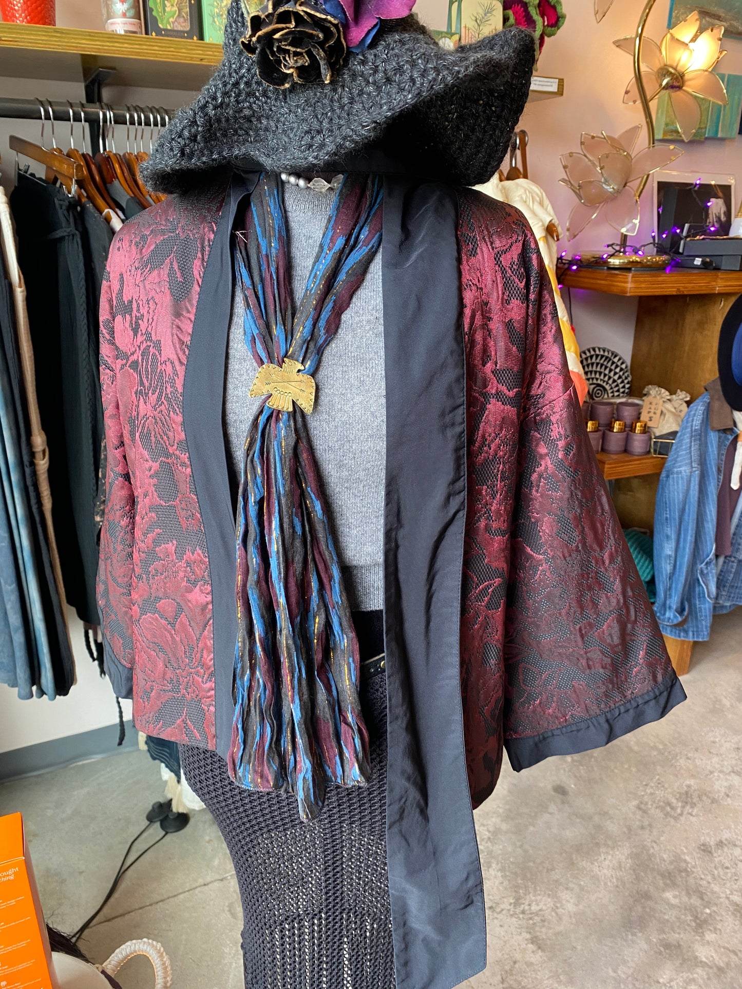 Jacquard Blouse Jacket