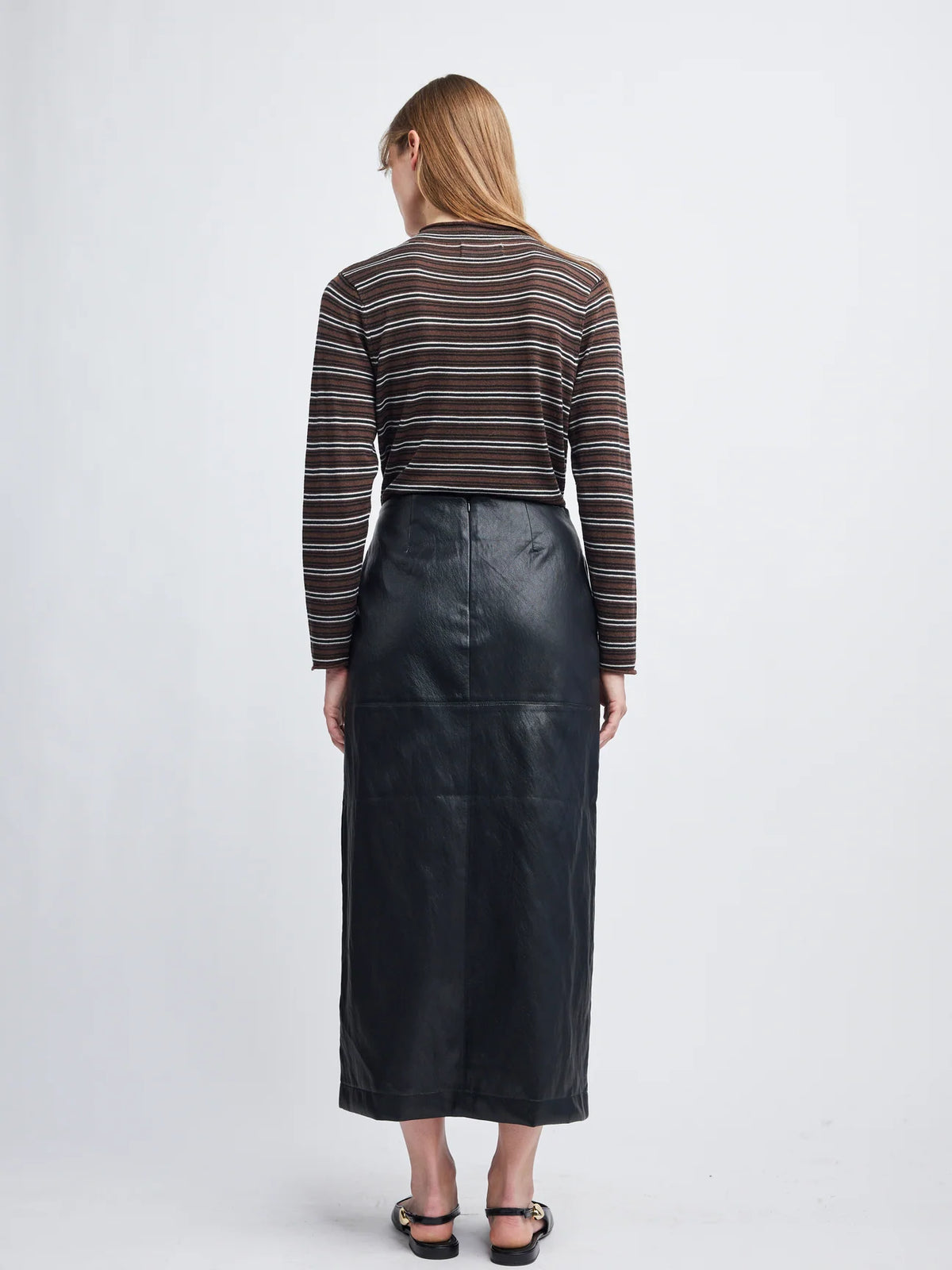 lizzy vegan leather pencil skirt