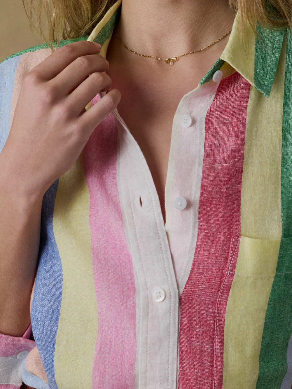laguna linen mini shirtdress