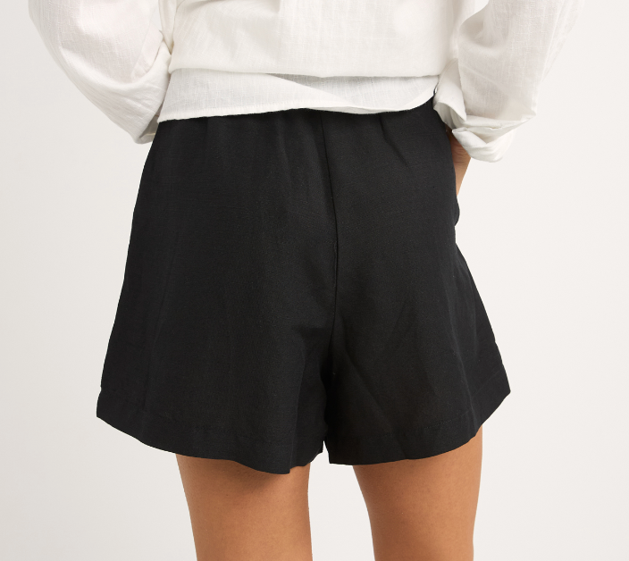 Mini Linen Elasticated Short