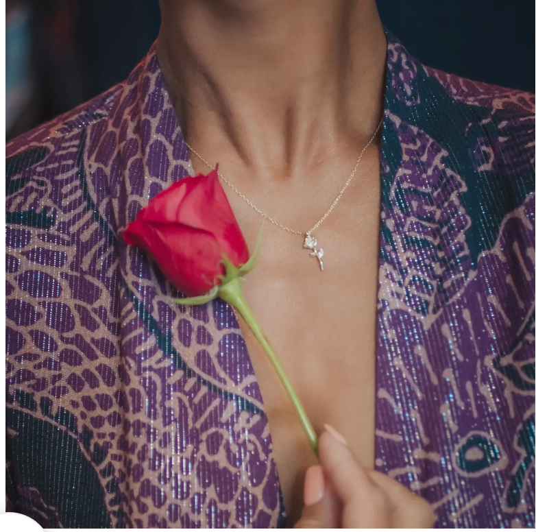 Sadies Rose Necklace