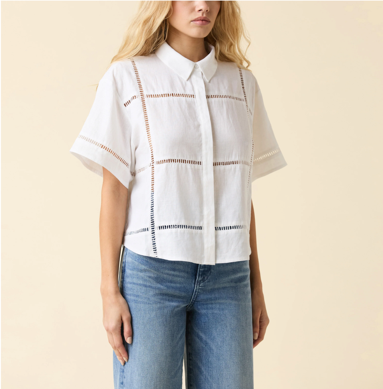 Linen Eyelet Shirt