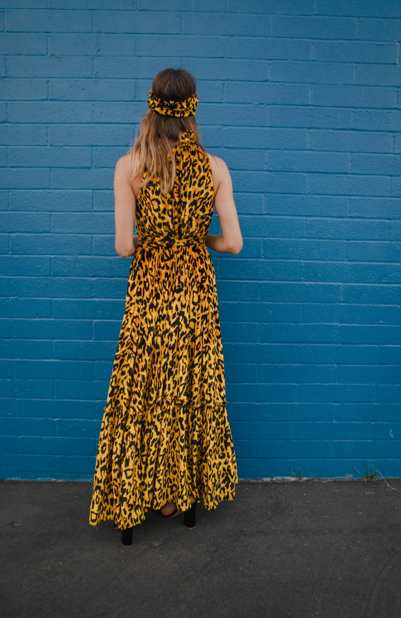 Vanya Gold Maxi Dress