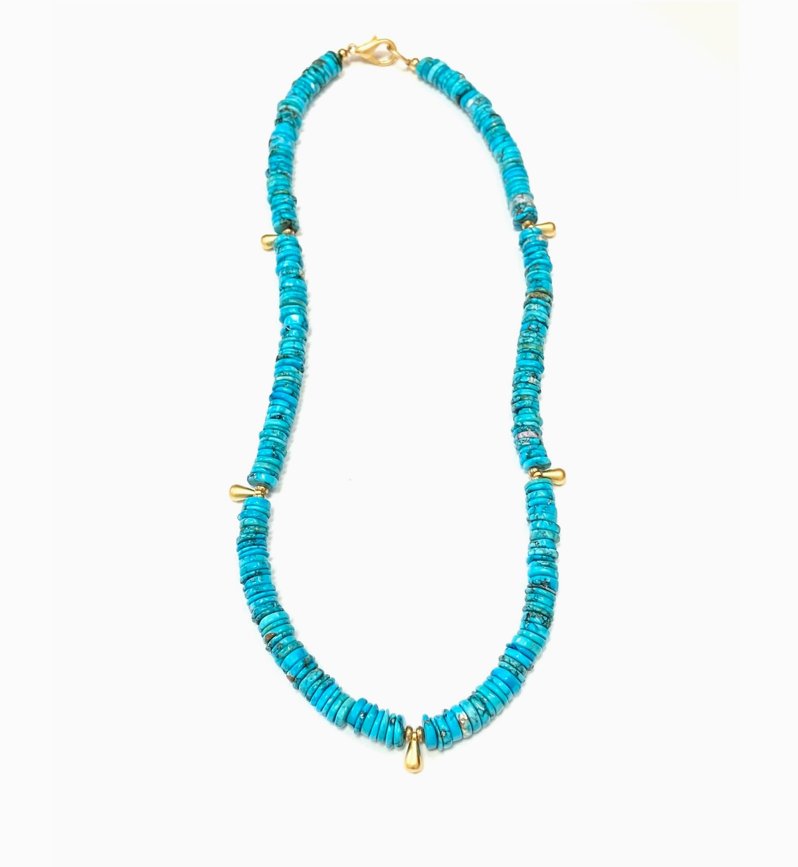 Stone Layer Necklace - Turquoise