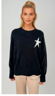 Sylvie Star Patch Sweater