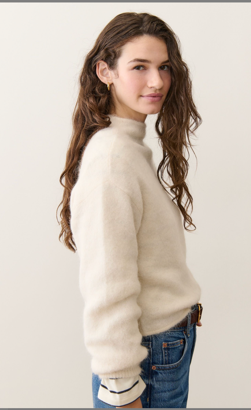 surii Alpaca Mock Neck Sweater