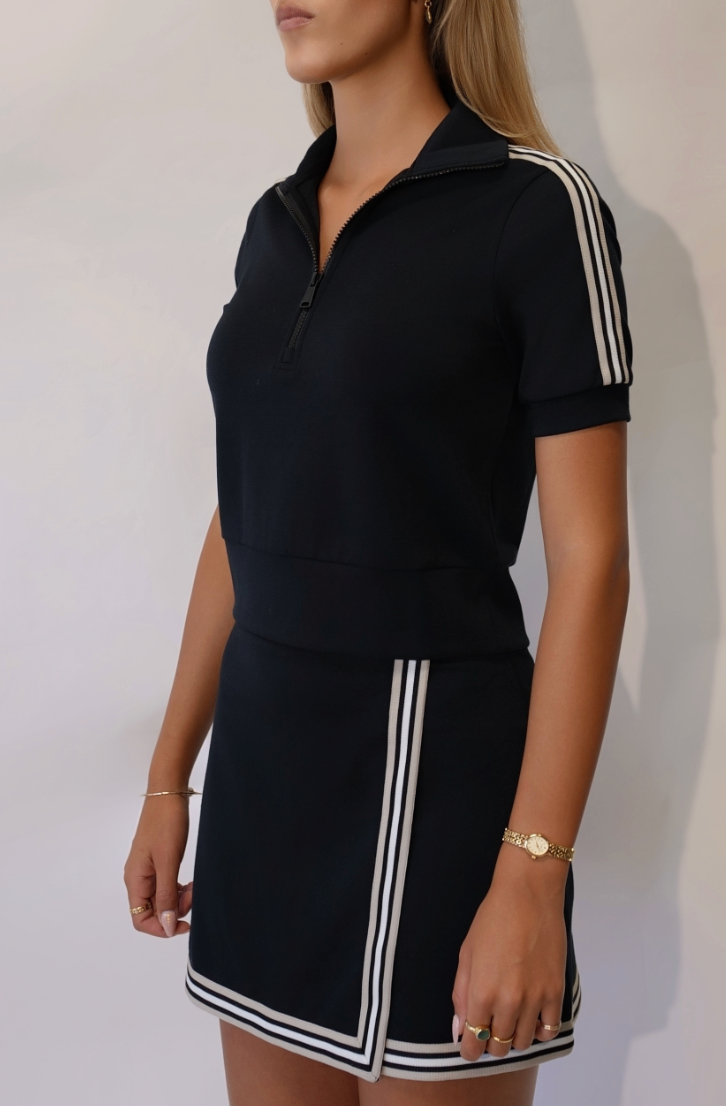 Amari Half-Zip Mockneck