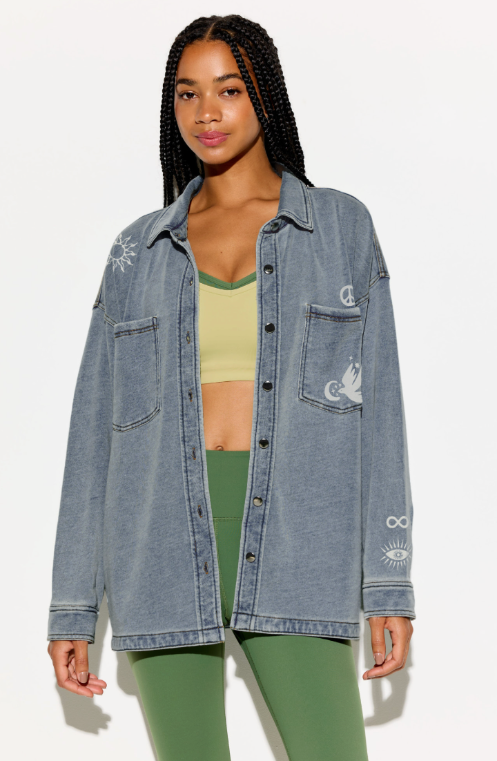 Eye Bloom Sunny Button Down