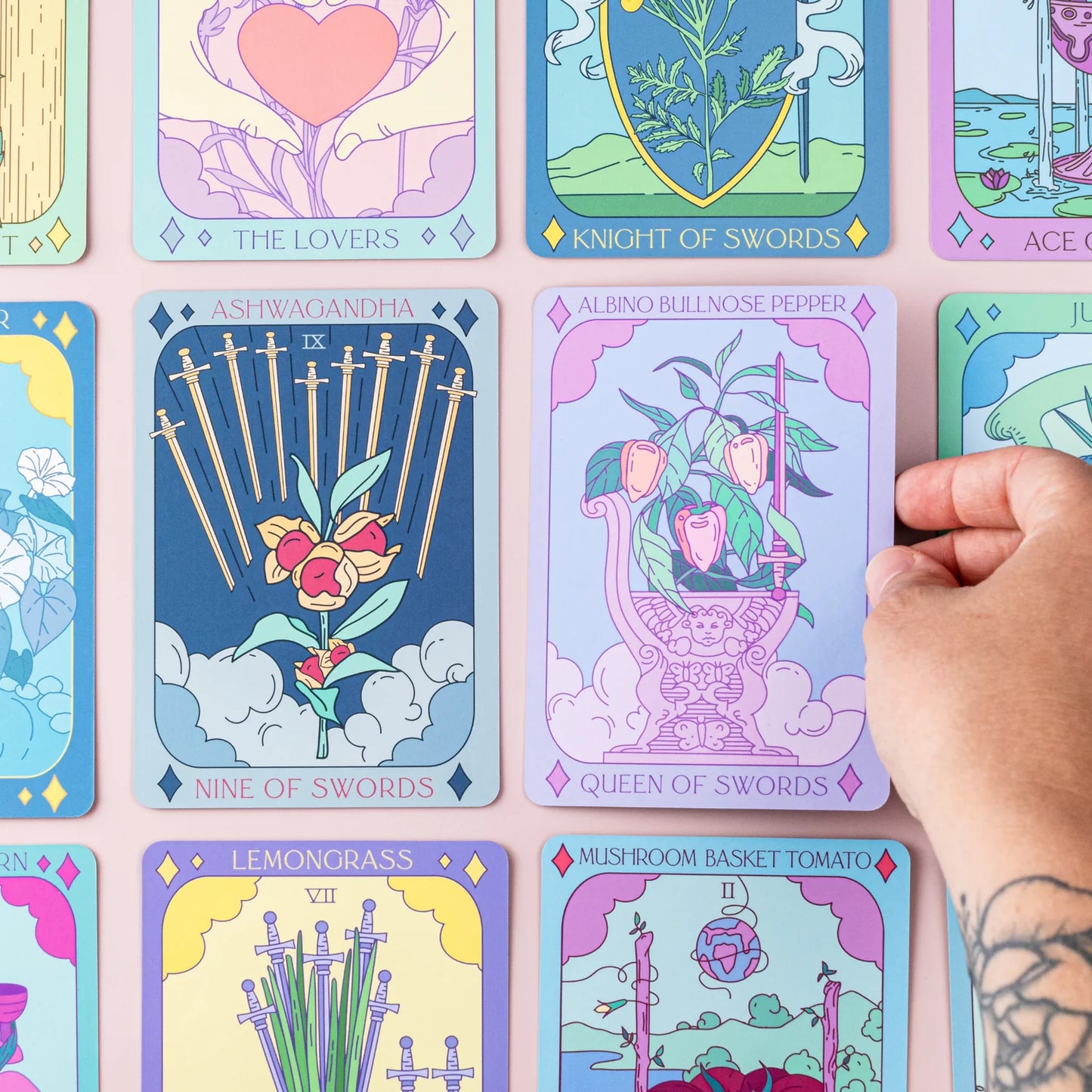 Botanical Tarot Deck Set