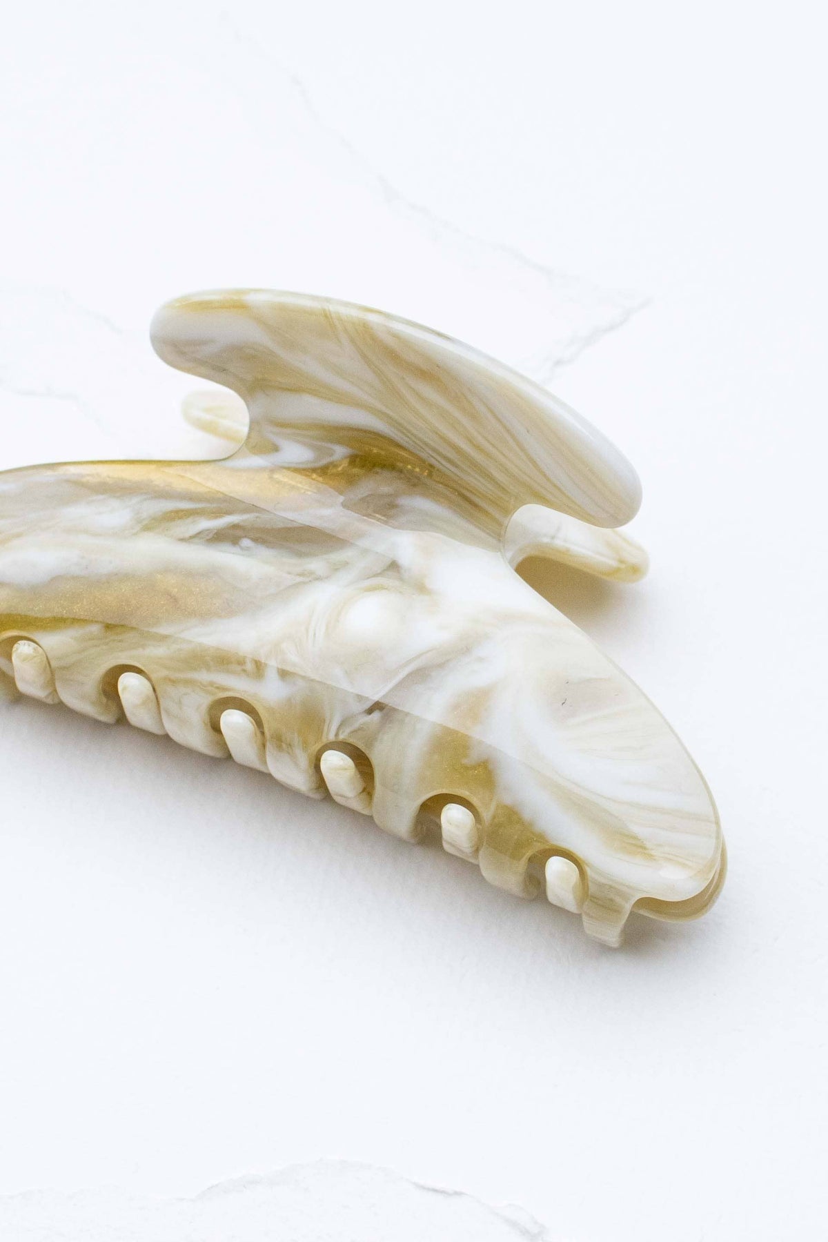 Midnight Gloss Cellulose Acetate Hair Claw Clip