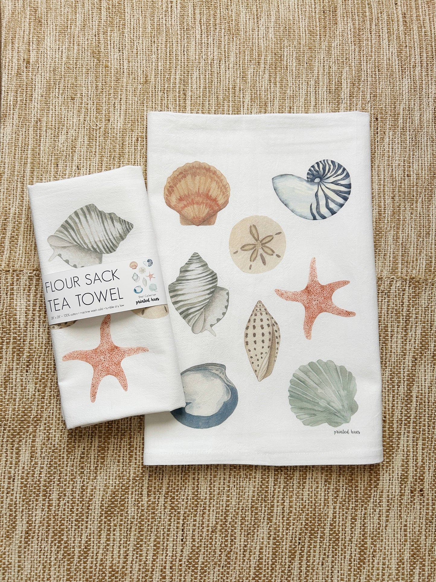 Shell Collection Tea Towel