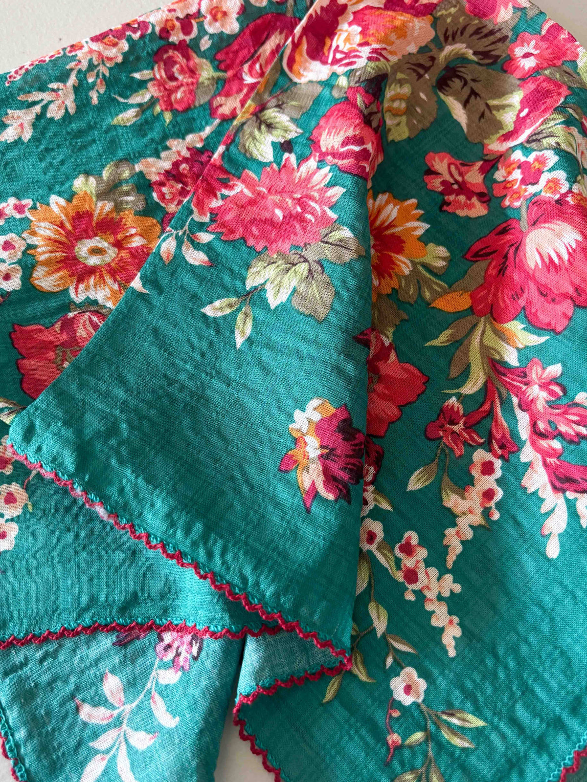 Vintage Floral Scarf