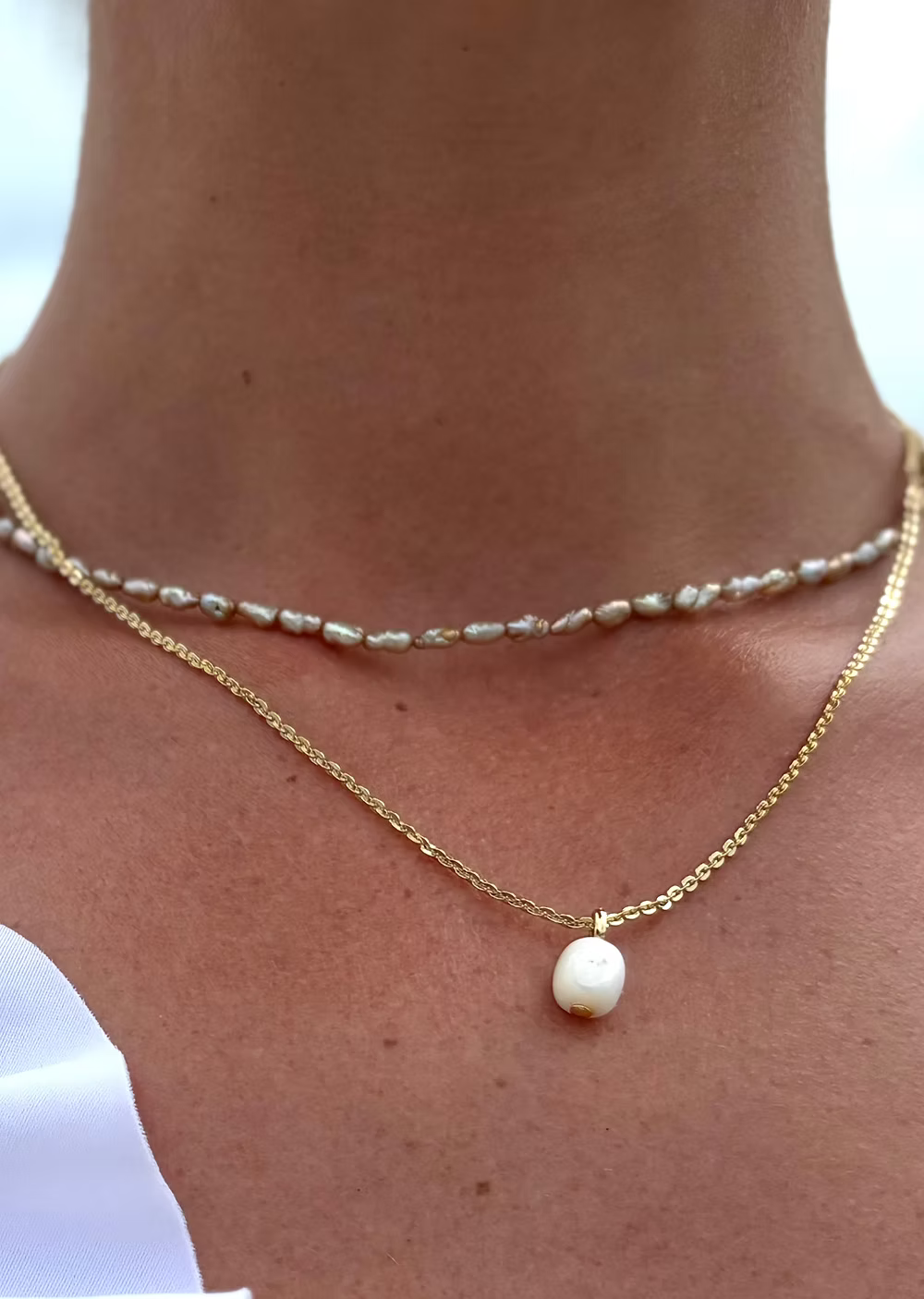 Nacre Stone Necklace