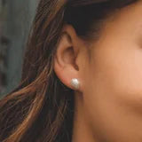 Shell Studs Silver