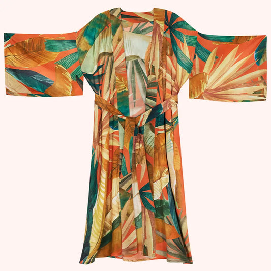 Painted Palms Kimono