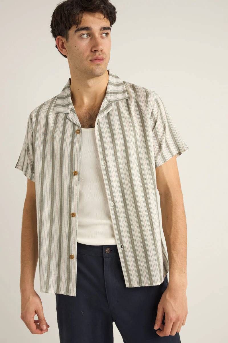 vacation stripe ss shirt