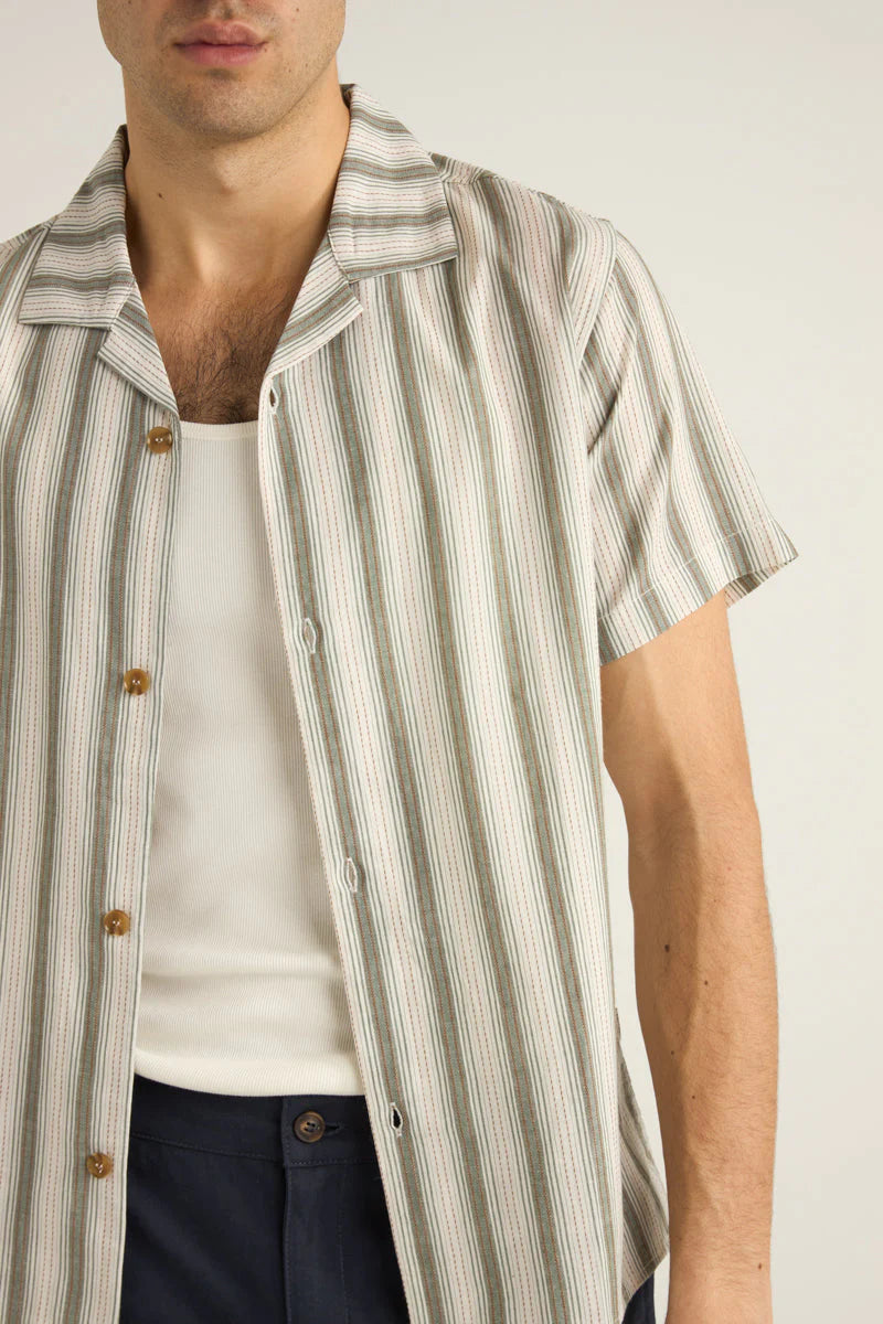 vacation stripe ss shirt