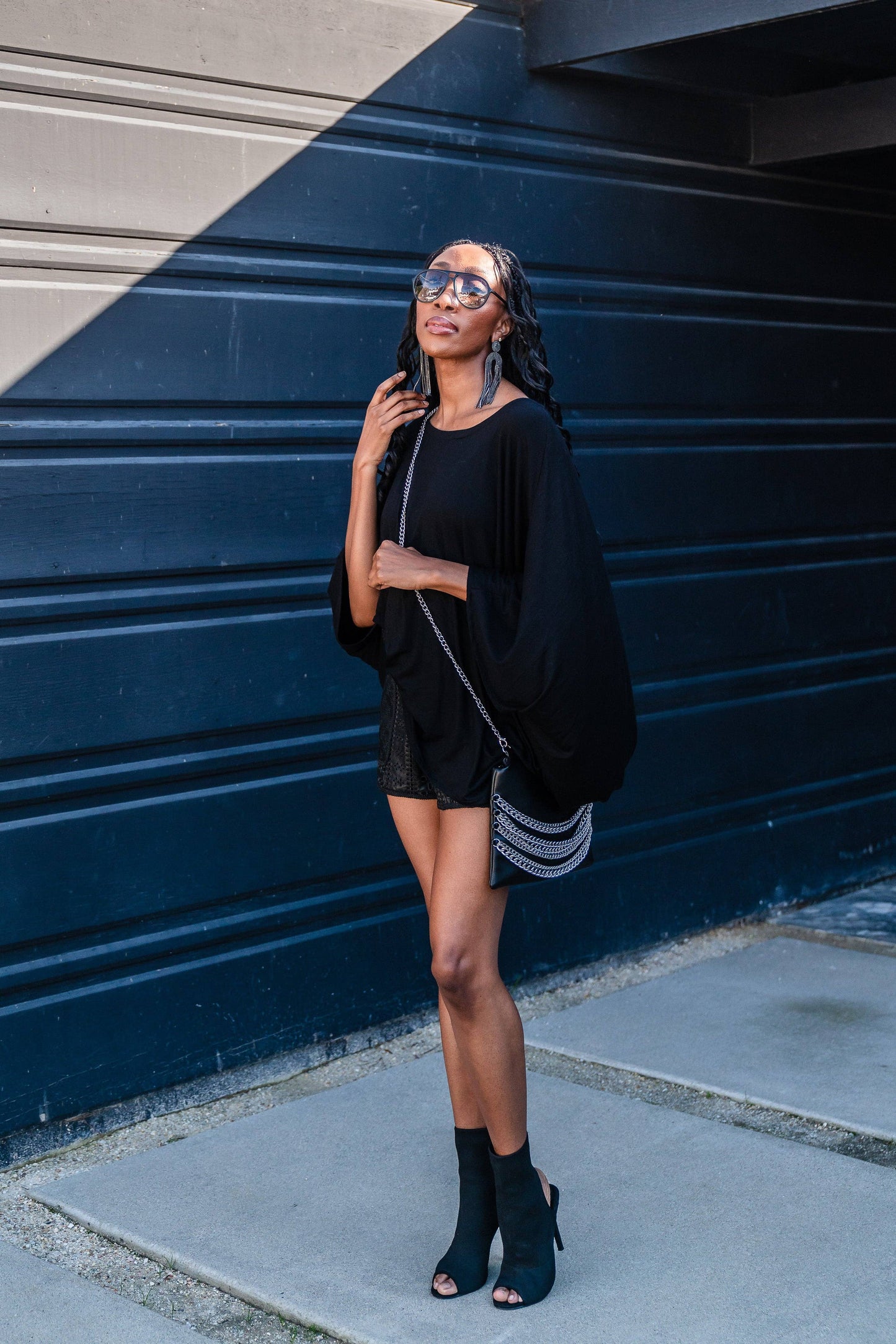 Onyx Scarf Top