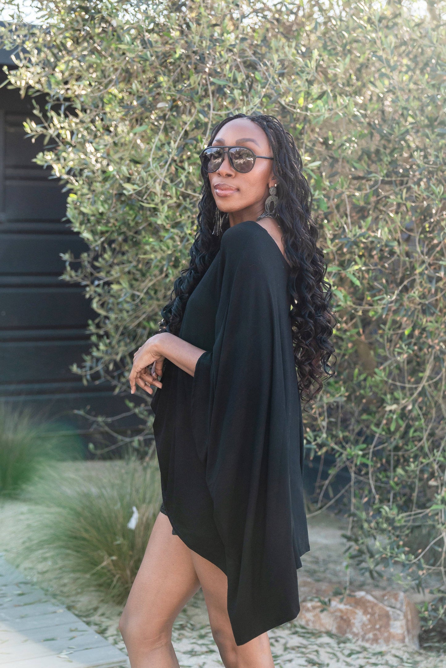 Onyx Scarf Top