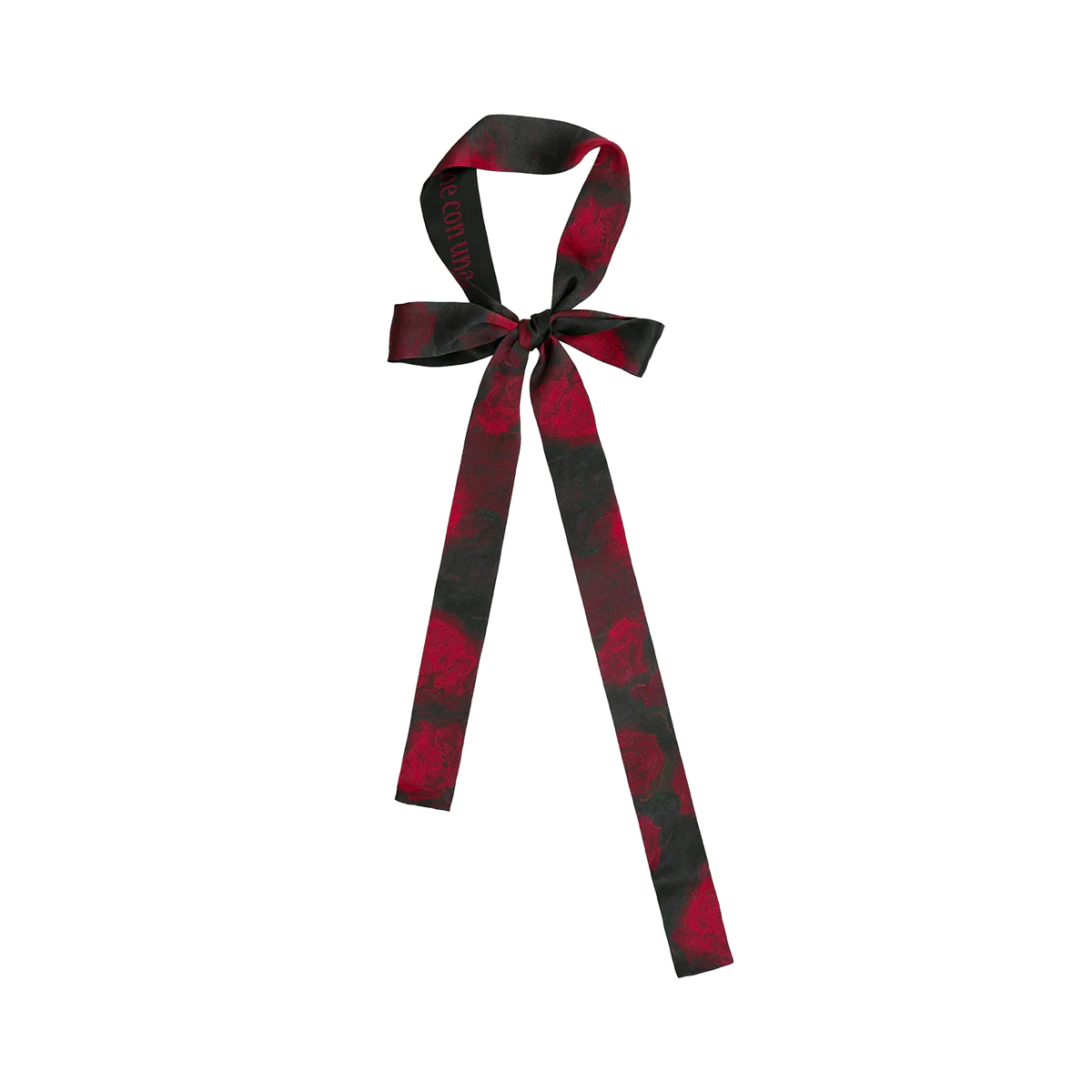 La Rosa Silk Skinny Scarf