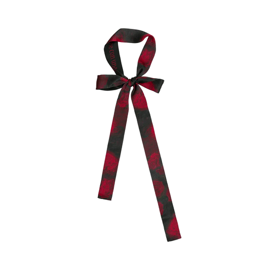 La Rosa Silk Skinny Scarf