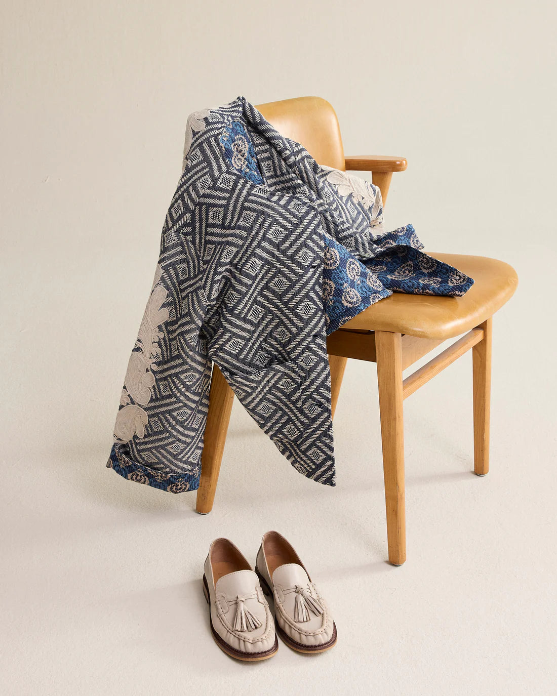 Jacket Blue Jacquard