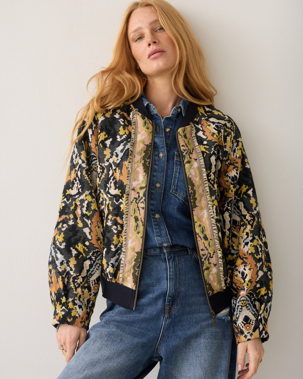 bomber jacquard