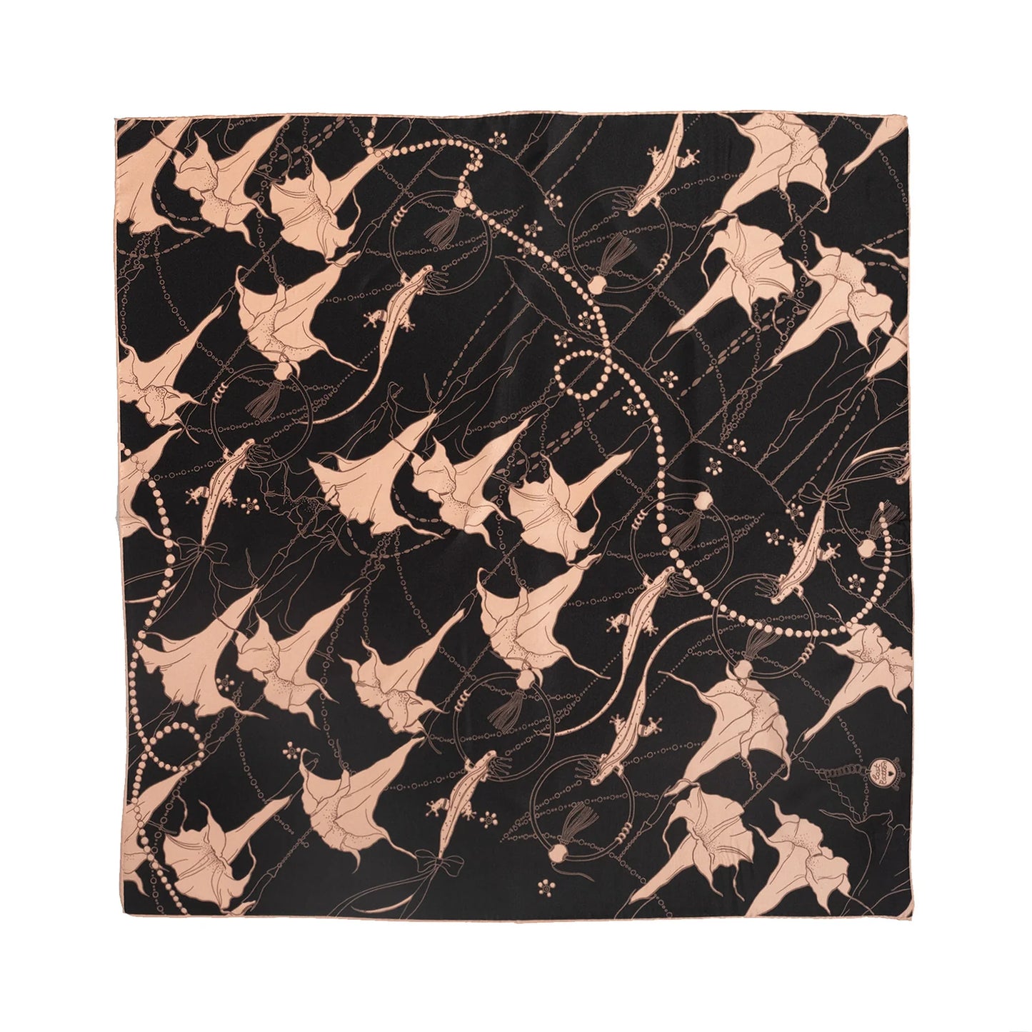 Datura Silk Bandana Scarf