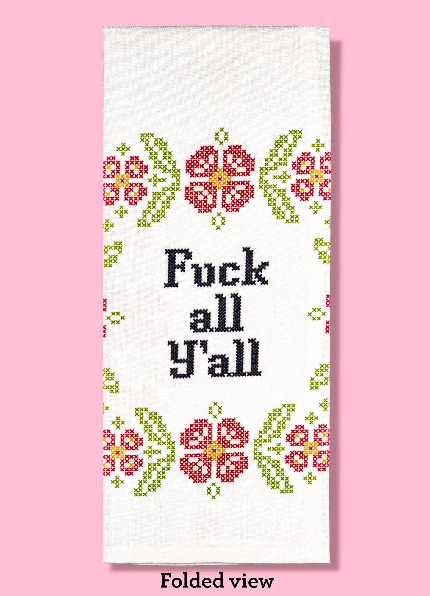 Fuck All Y'all Tea Towel Four Pack | Kitchen towel