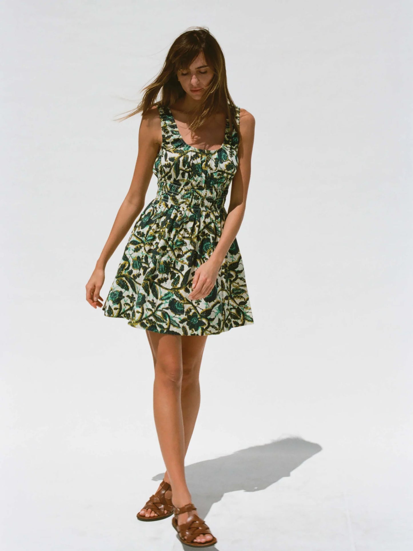 montecito linen mini dress