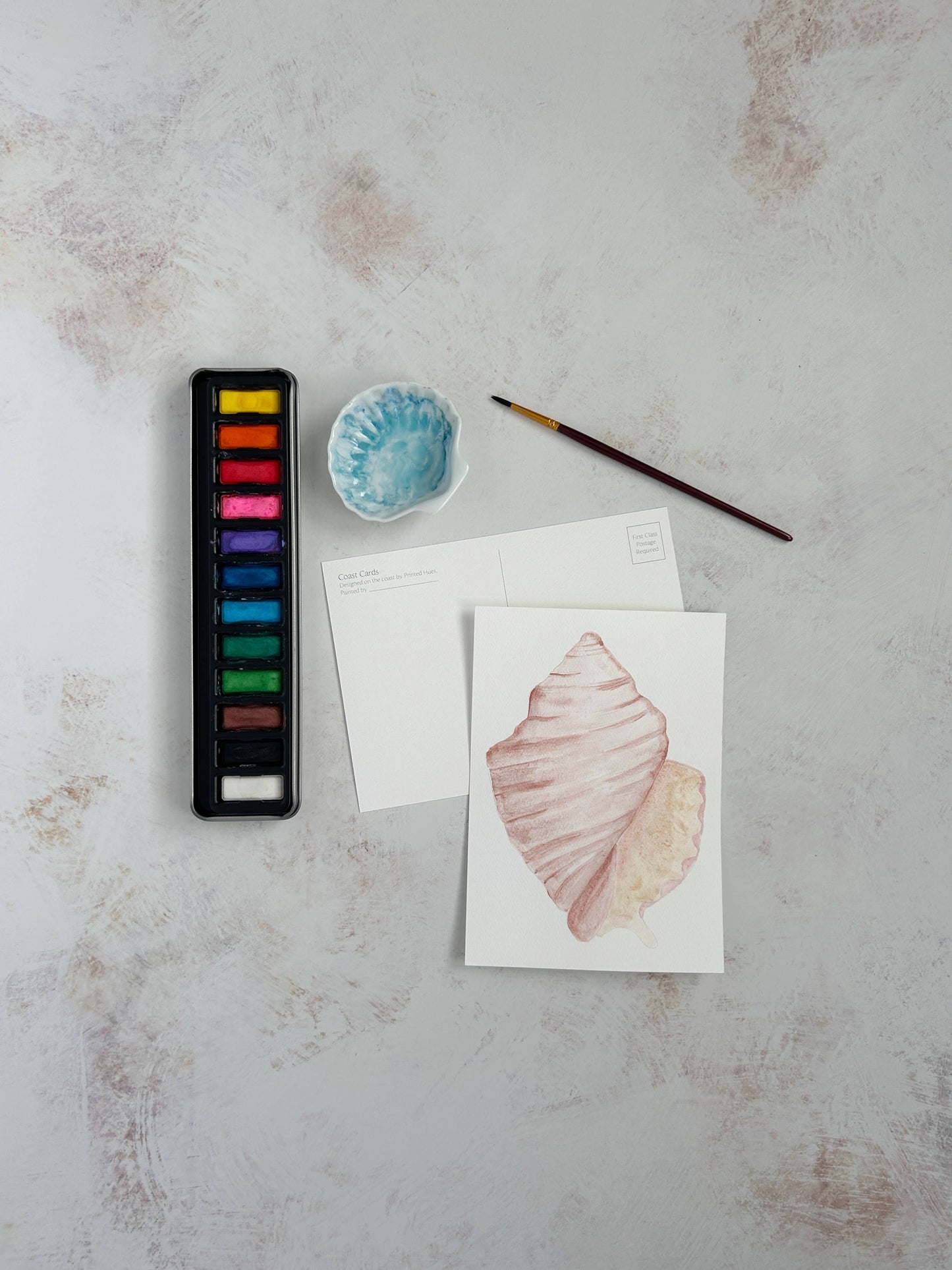 Watercolor Kit with Coast Cards