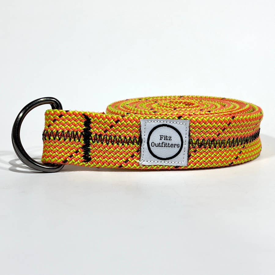Belt made from retired climbing rope