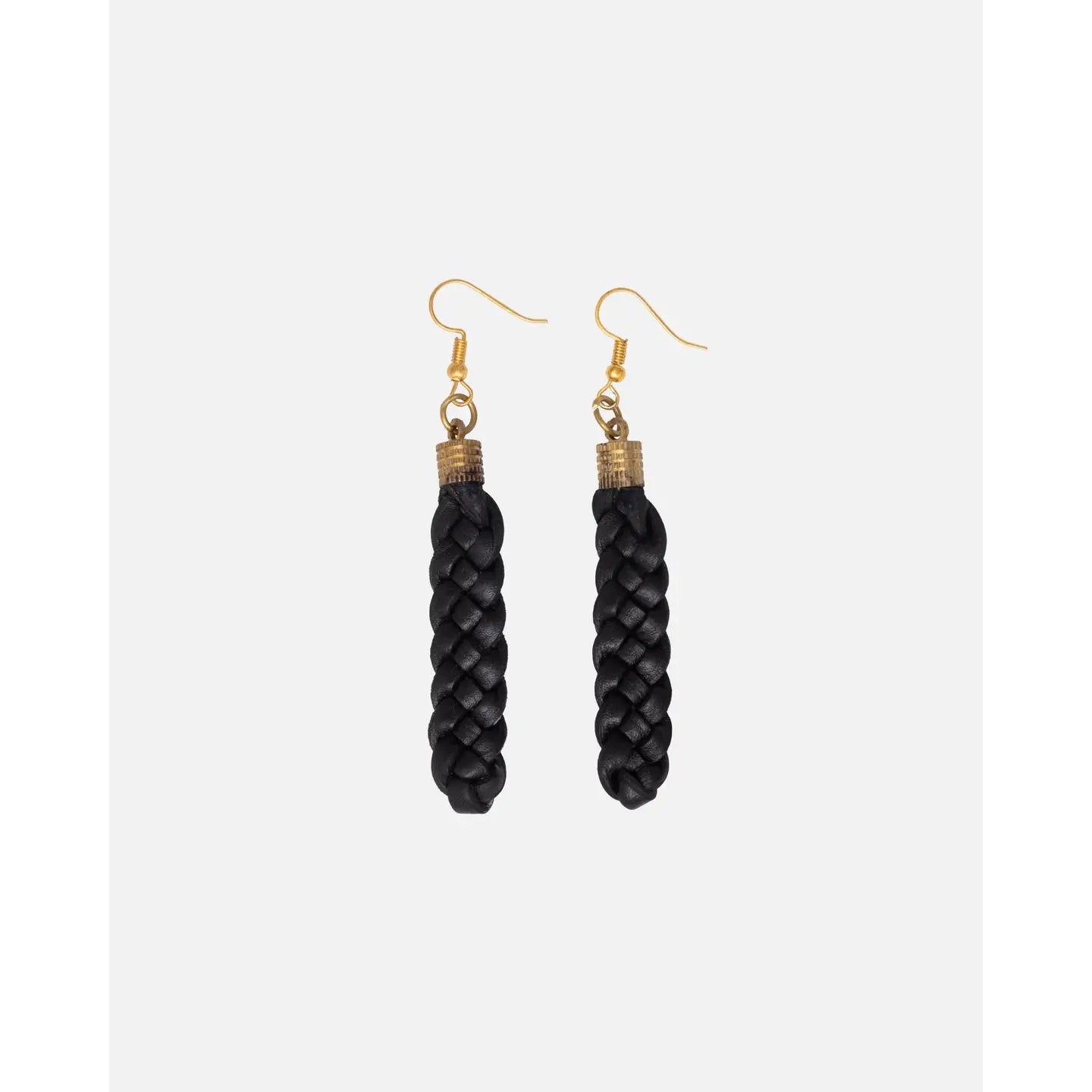 Dixie Leather Braided Earrings