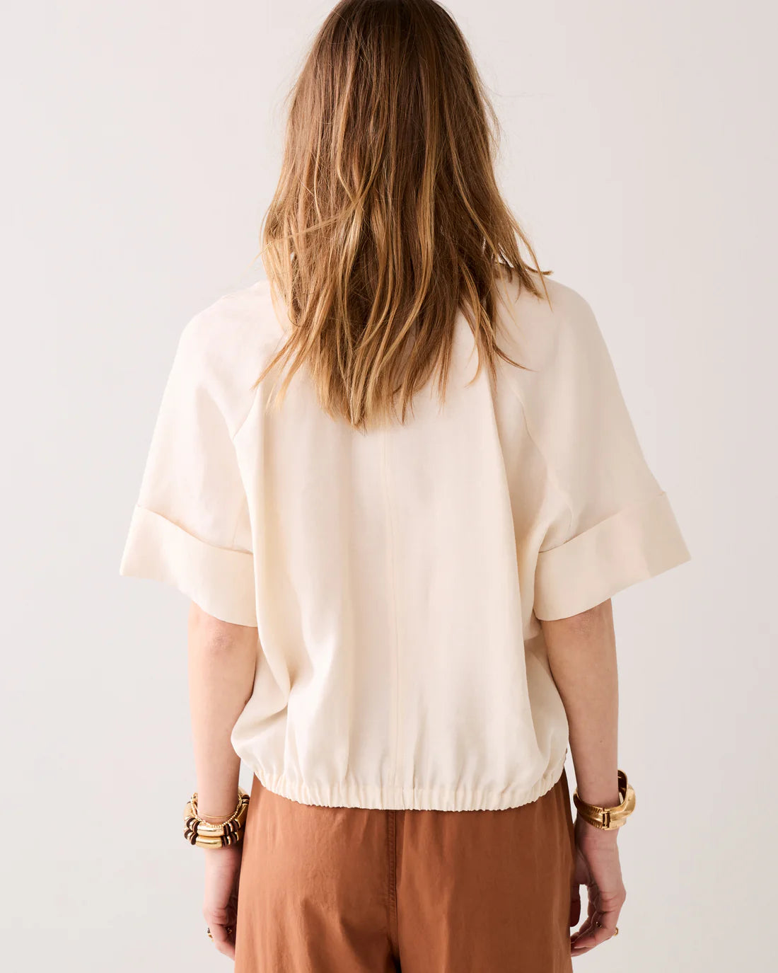 Linen Blend V-Neck