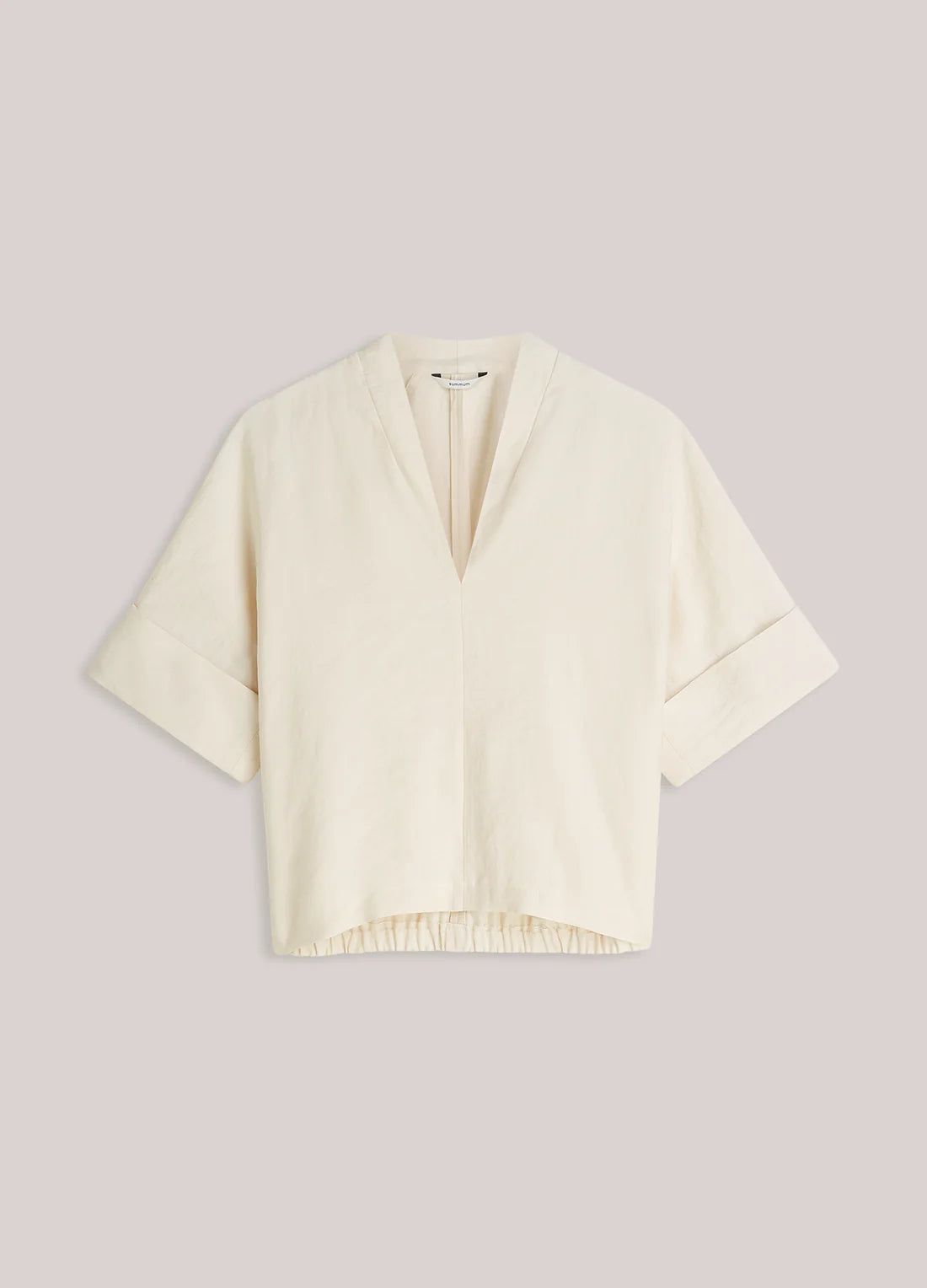 Linen Blend V-Neck