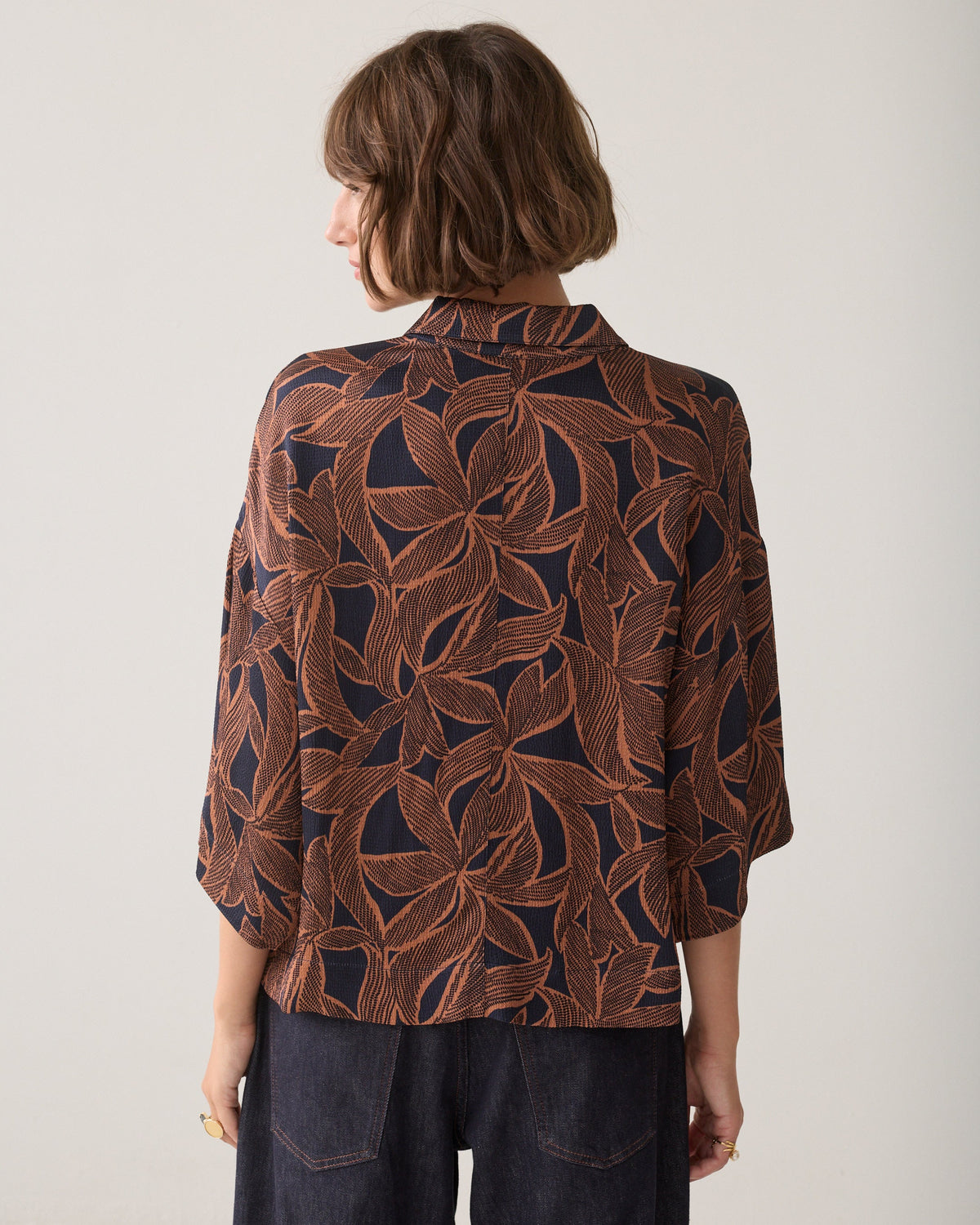 top abstract floral print