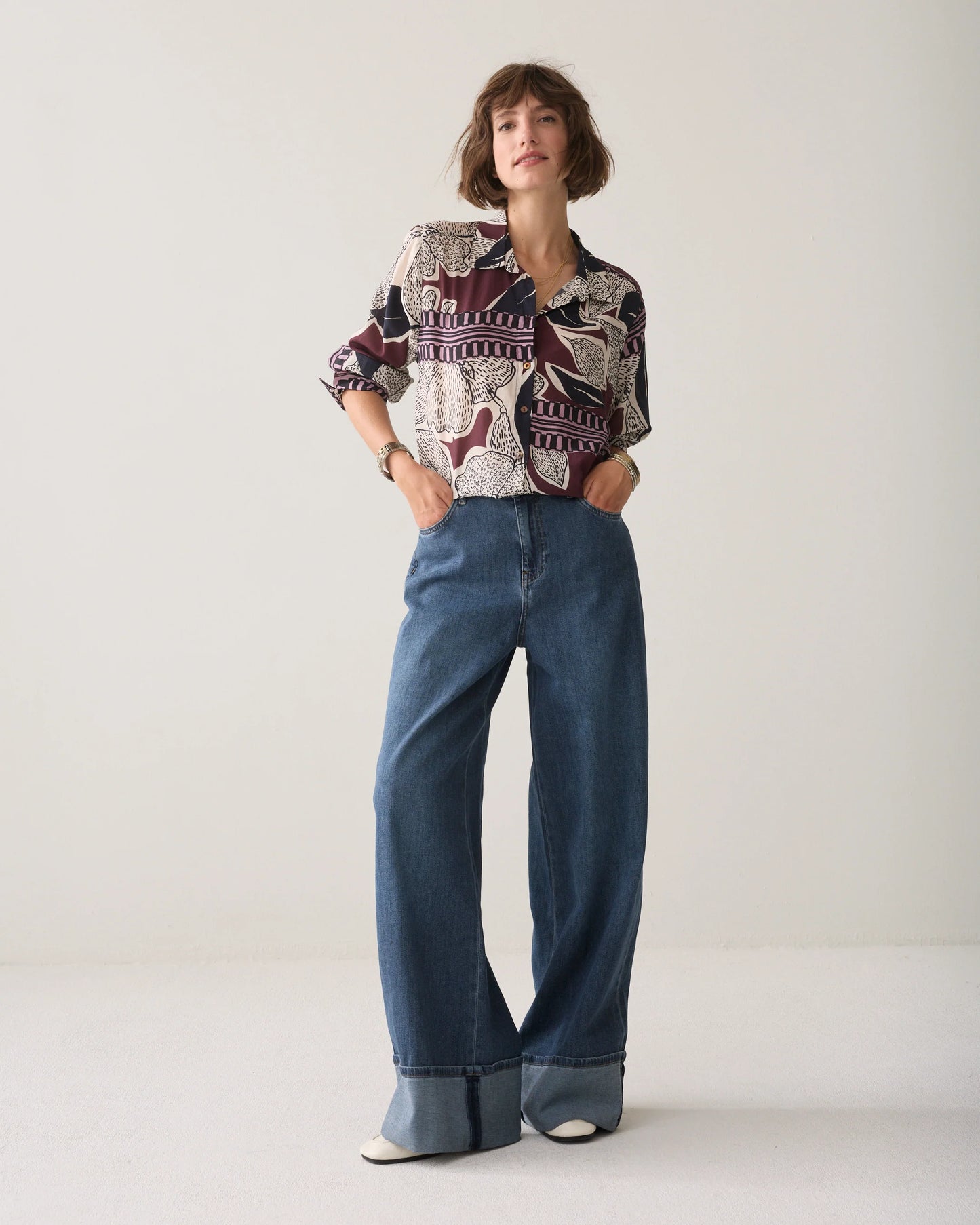 Scarf Print Blouse