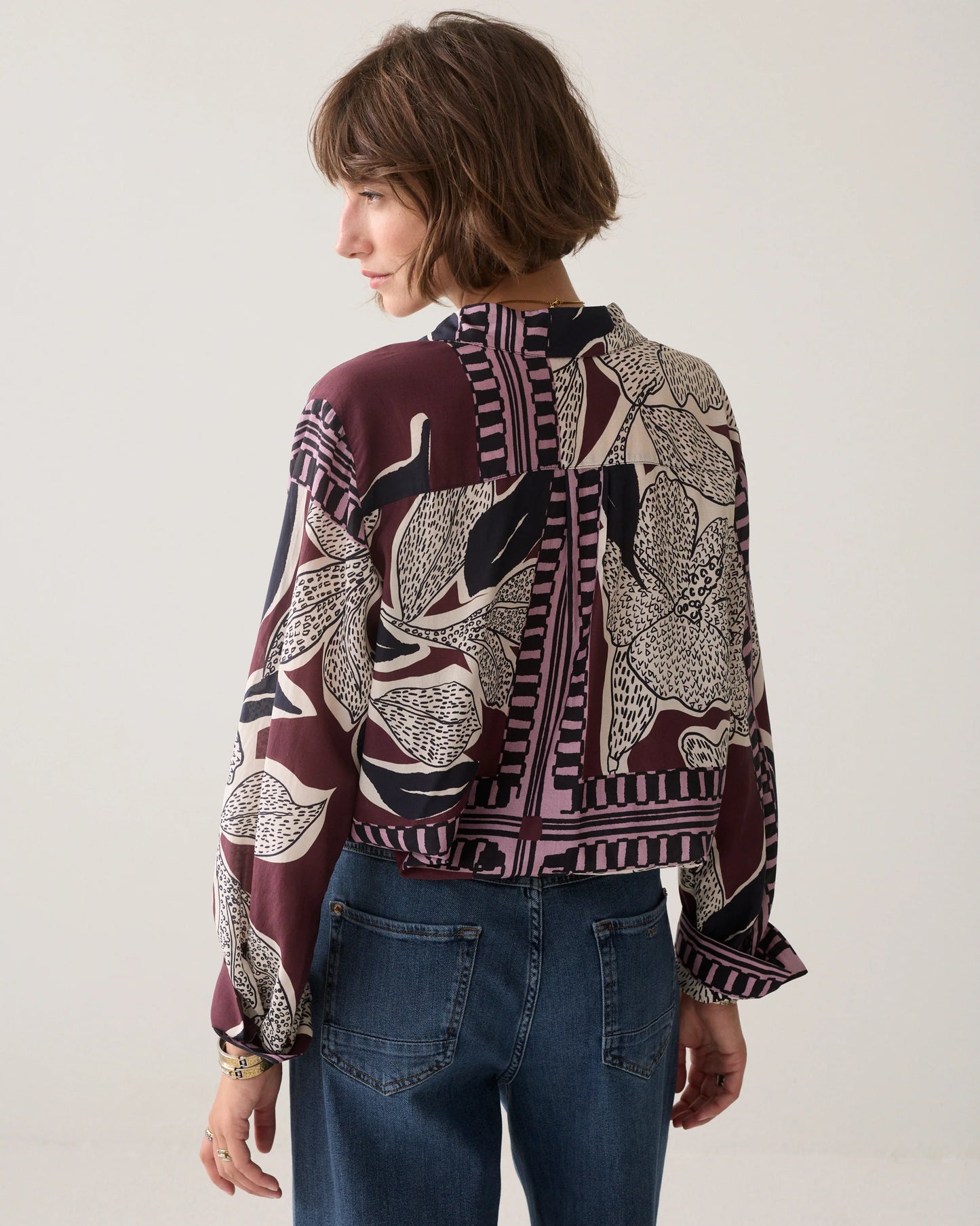 Scarf Print Blouse