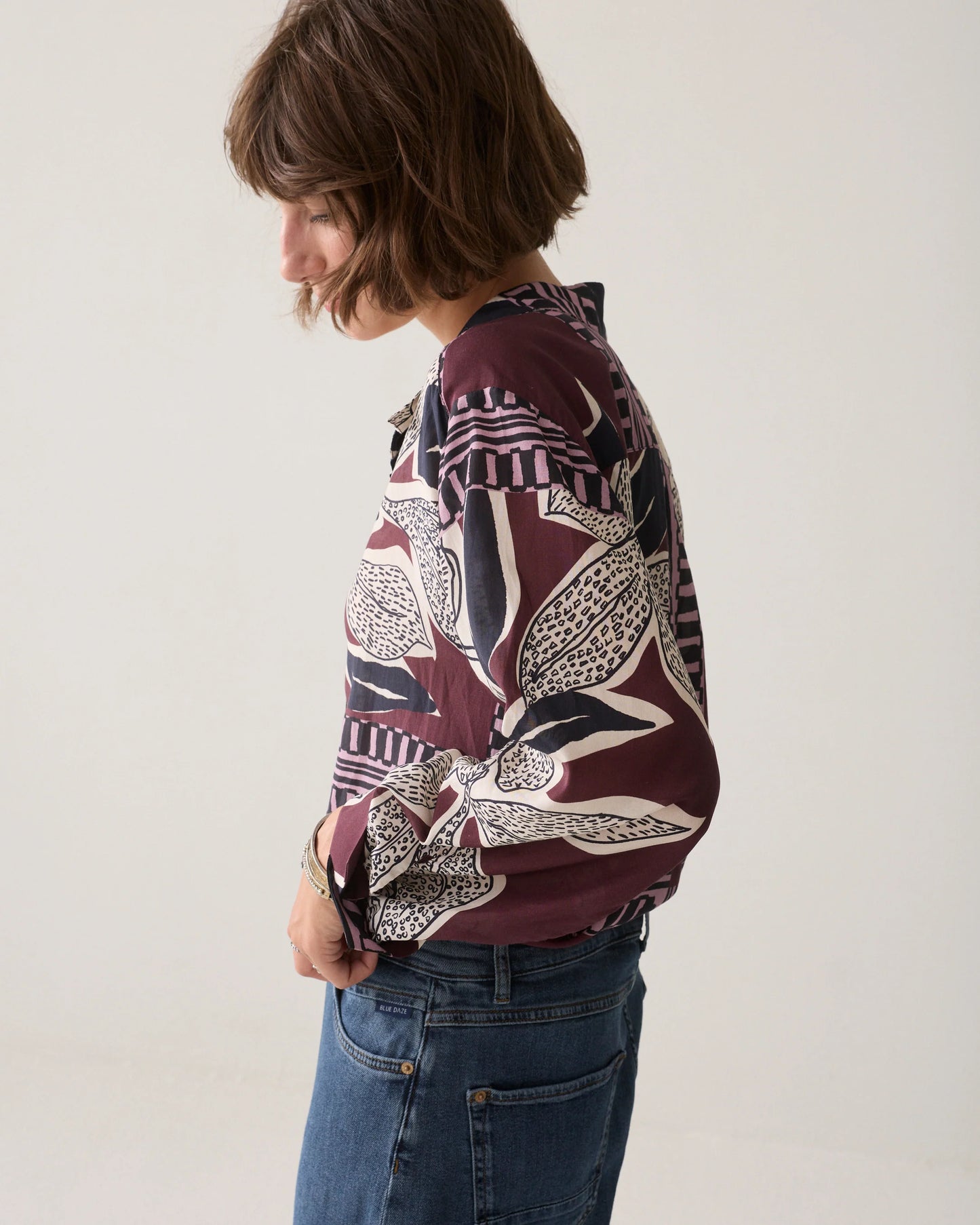 Scarf Print Blouse