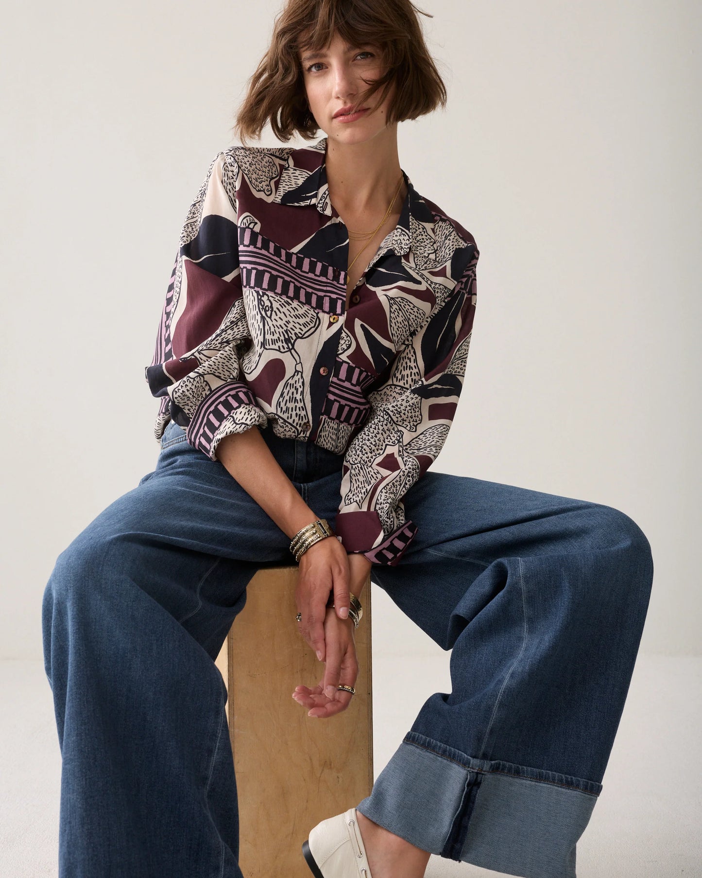 Scarf Print Blouse